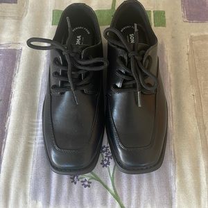Boys black dress shoes